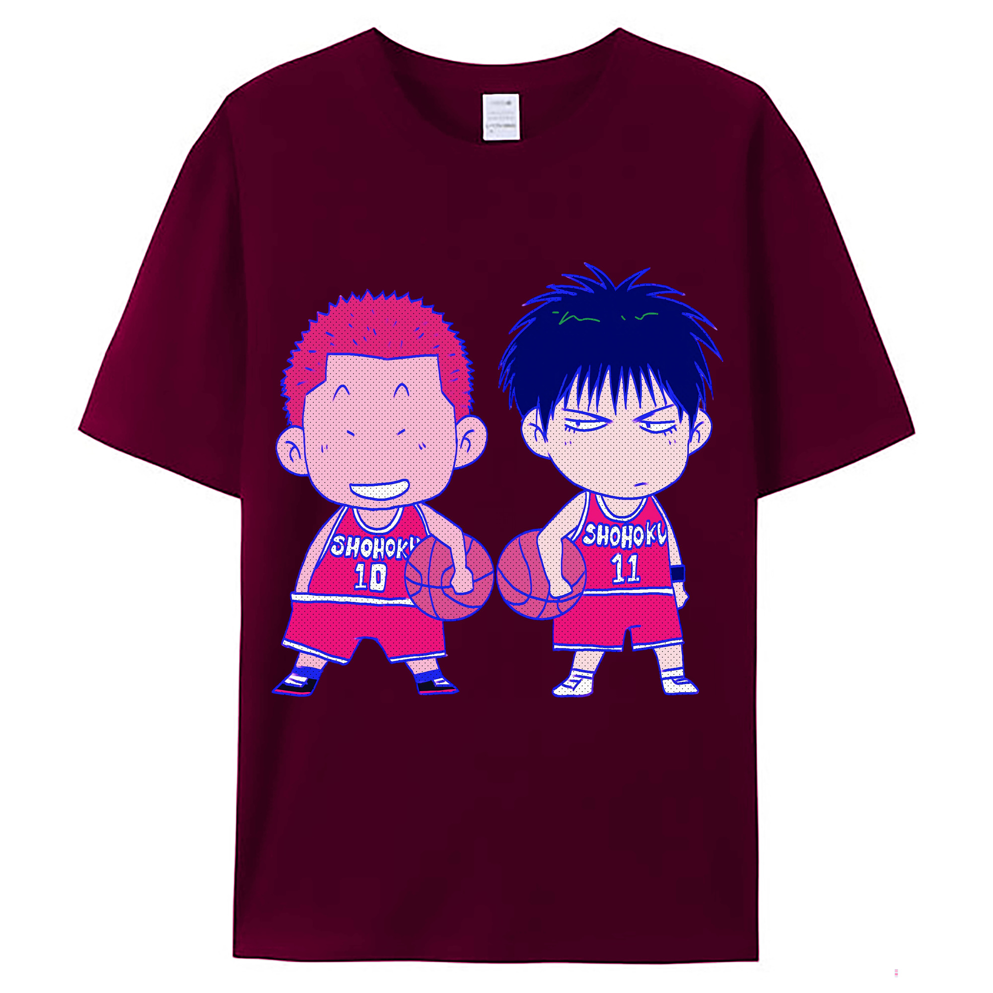 （画像用） SLAM DUNK／スラムダンク レディースカジュアルプリントTシャツ（綿100％）